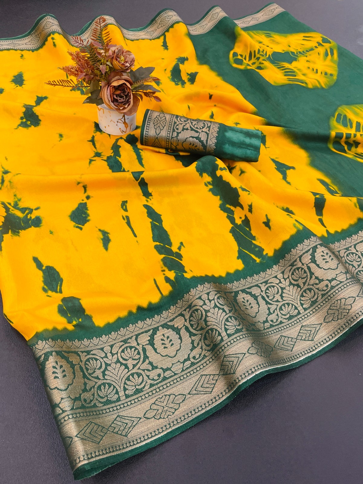 Designer Freehand Saree 8